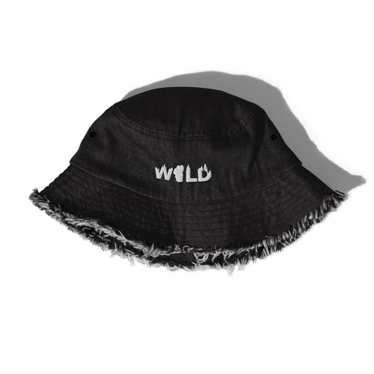 WILD™ in Tahoe Distressed denim bucket hat