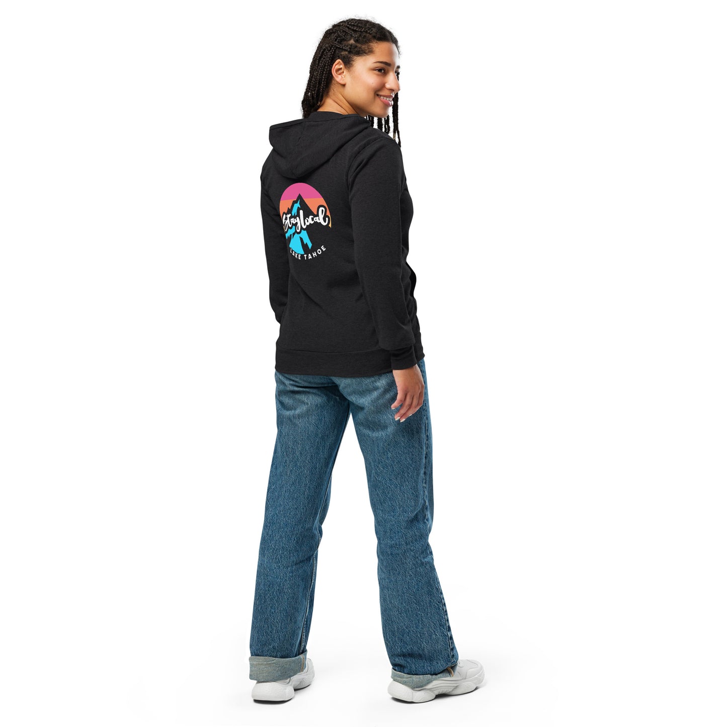 Stay Local Tahoe Unisex zip hoodie