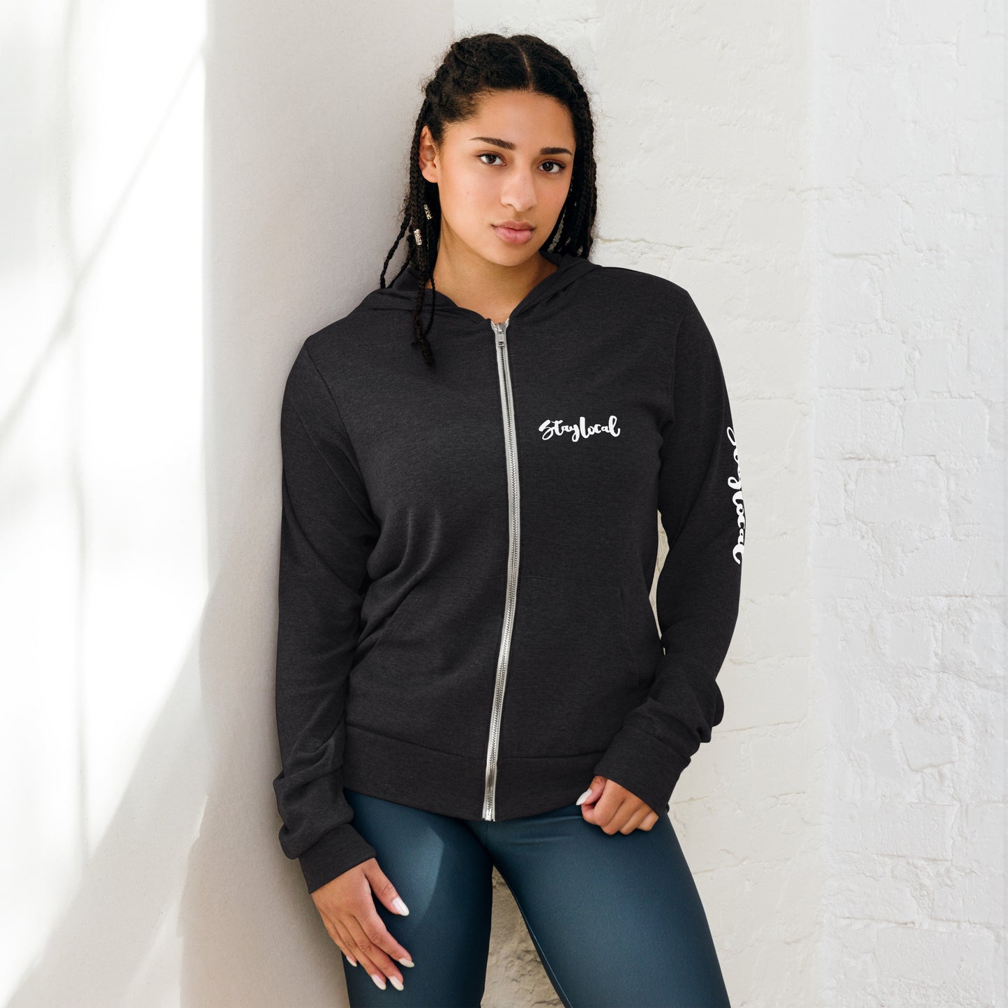 Stay Local Tahoe Unisex zip hoodie