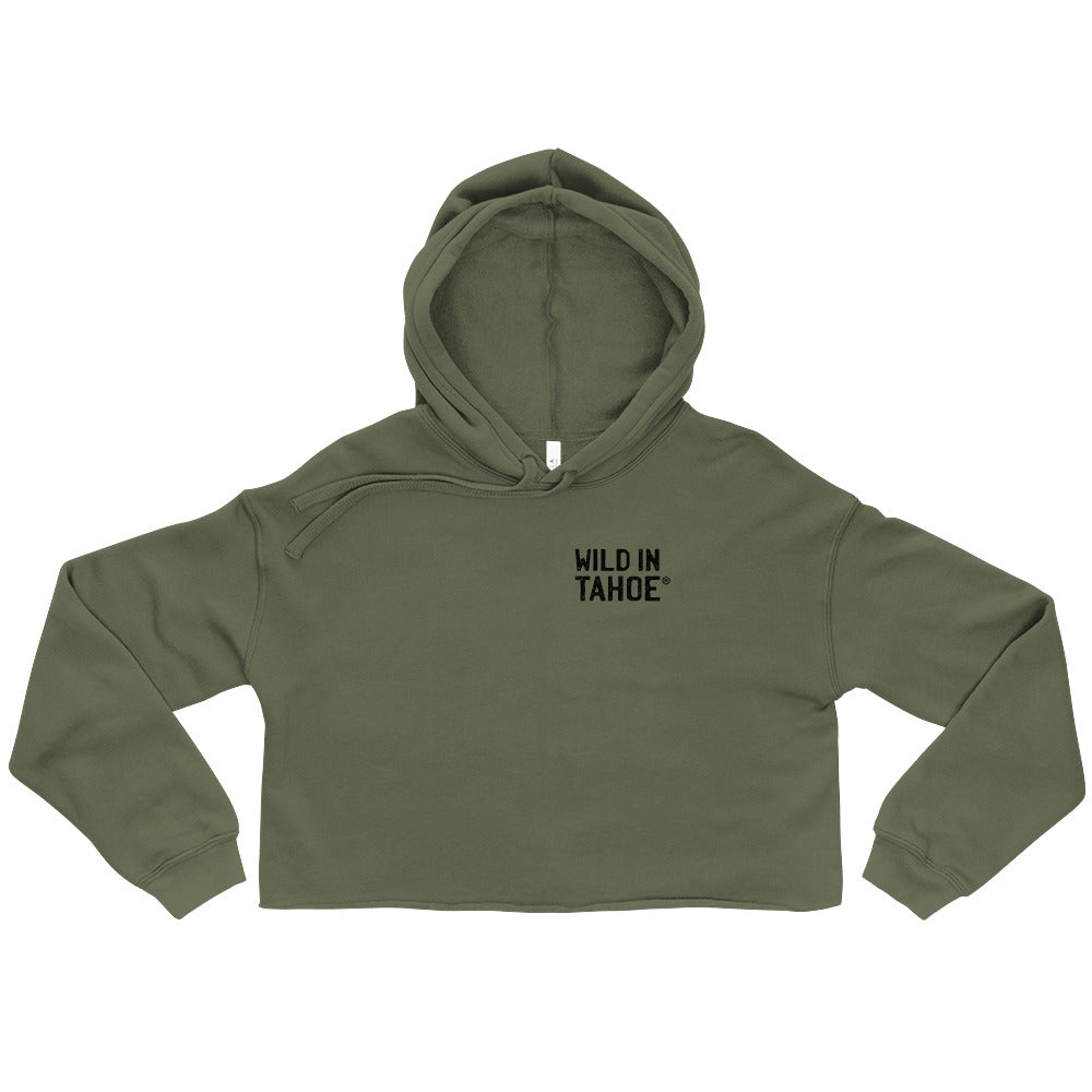 WILD in TAHOE Crop Hoodie