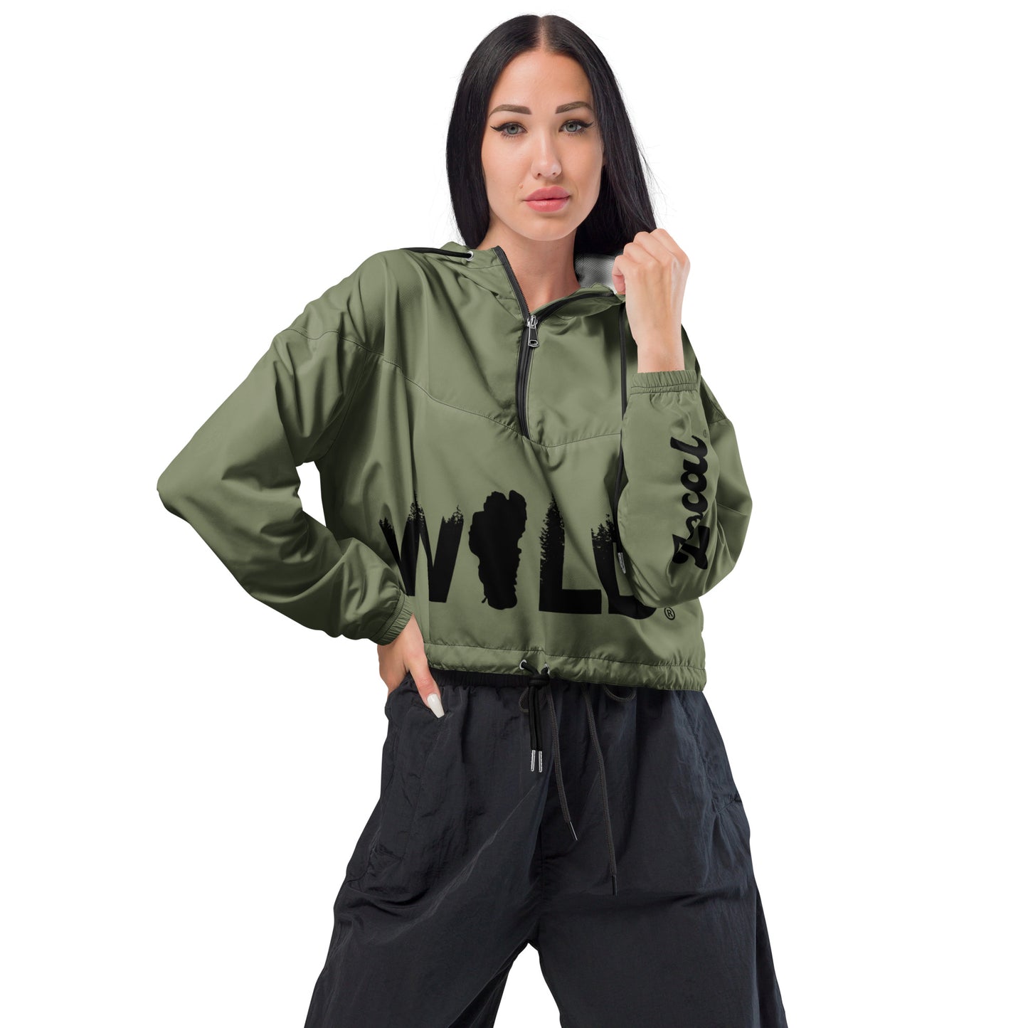 WILD™ in Tahoe by LOCAL™ Women’s cropped windbreaker