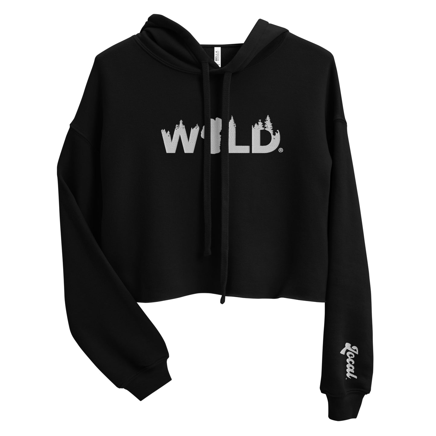 WILD™ in Tahoe by LOCAL™ Crop Hoodie