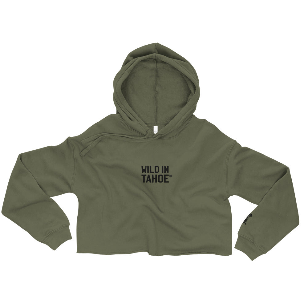 WILD™ in Tahoe by LOCAL™ Crop Hoodie